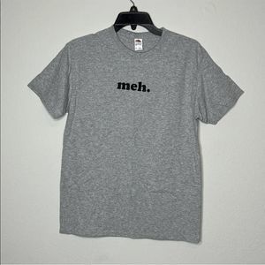 Fruit of the Loom Mens Gray Short Sleeve Graphic Print Meh Tshirt Size Large
